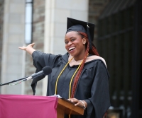 Graduate_Diploma_Ceremony_Catherine_Gbogi_MBA_Award_Recipient_podium