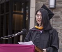 Graduate_Diploma_Ceremony_Lilianne_Liang_MS_speaker_podium