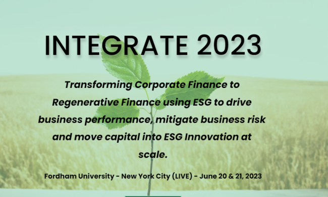 Fordham University Gabelli School of Business to host the INTEGRATE 2023 Conference June 20 and 21, 2023