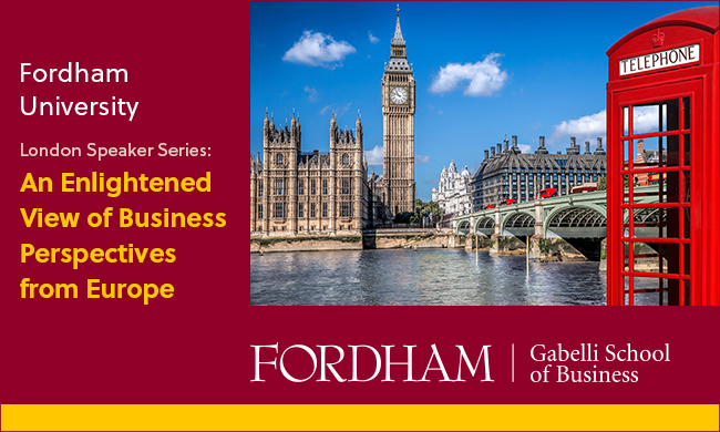 London Speaker Series: An Enlightened View of Business Perspectives from Europe