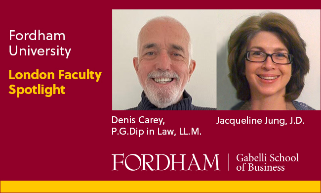 Fordham London Faculty Members Bring Real-World Experience to the Classroom