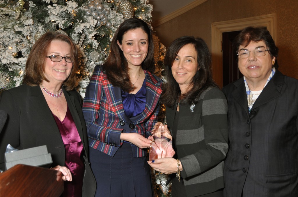Donna Rapaccioli, third from left, was one of three honorees recognized at a recent event held by the Greater New York Region of the National Organization of Italian American Women. The dean of Fordham University’s Schools of Business, was honored for her ongoing commitment to improving the education and opportunities for the university’s students. The organization named Rapaccioli one of its three “Italian American Wise Women” at its annual Epiphany Celebration on Friday, Jan. 9. Also honored were Rosemary Maggiore of Crain’s New York Business and Roma Torre of NY1 News.