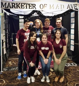 Students involved with the Fordham Marketing Association attended the American Marketing Association International Collegiate Conference in New Orleans in March 2016, winning three awards.